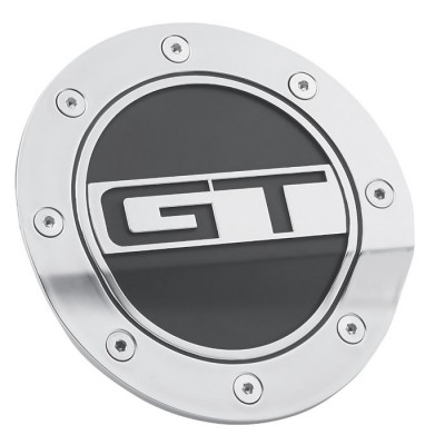 Drake Porte d'Essence Argent et Noir avec logo GT 2015-2023 Mustang